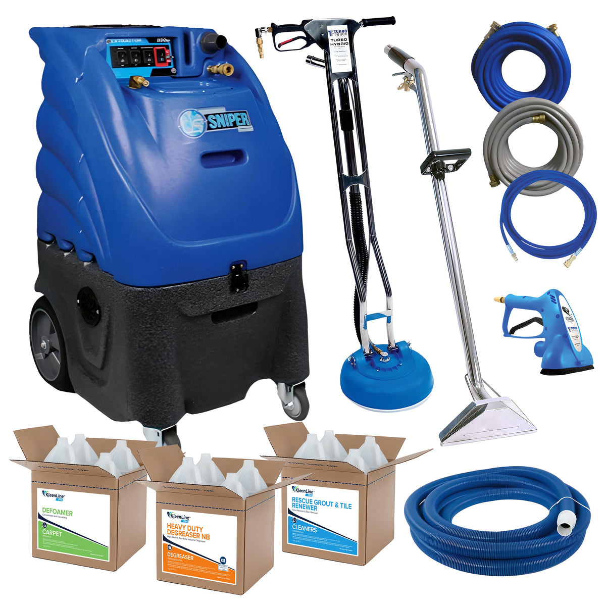 Sandia 80-3800-H-DUAL PURPOSE Sniper 12 Gallon 800 PSI Corded Hard Surface Extractor Pro Package Heated