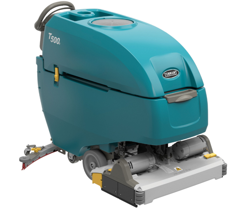 Tennant T500e, Floor Sweeper-Scrubber, 28", 22.5 Gallon, Battery, Self Propel, Cylindrical, 3 Year Warranty