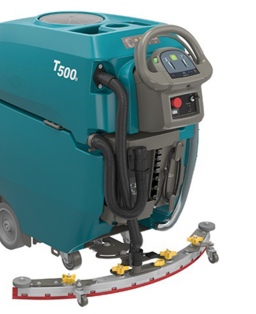 Tennant T500e, Floor Sweeper-Scrubber, 28", 22.5 Gallon, Battery, Self Propel, Cylindrical, 3 Year Warranty