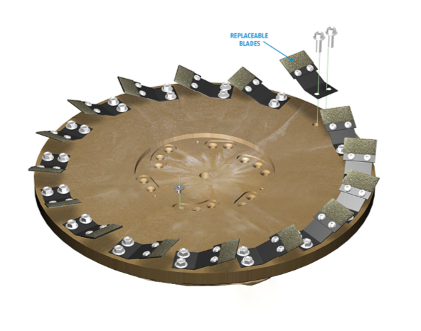 Diamabrush Polymer Replacement Blades, 1000 Grit Red,  88 Pieces