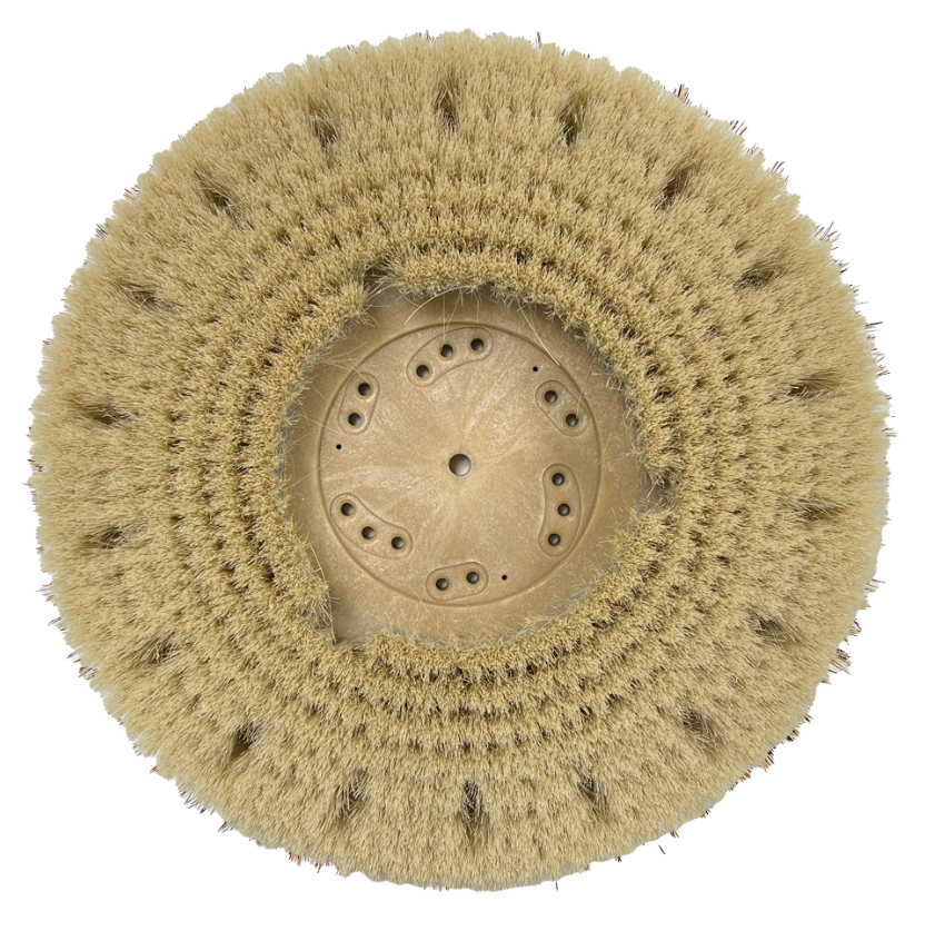 Malish White Tampico Brushes, 13", 17" and 20" Floor Buffers, Riser and NP9200 Clutch Plate Included