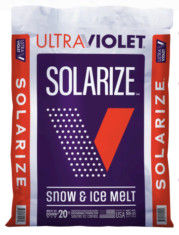 Ice Melt, Ultraviolet Solarize, Melts Ice Down To -20, 50lbs Bag, 49 Per Pallet, Pallet Orders Only