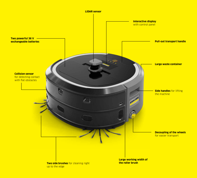 Karcher KIRA CV 50 Bp, Autonomous Vacuum, 9.810-580.0