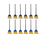 Golden Star® | Flagged Angle Lobby Broom | 30" | 6" Sweep Face | Aluminum Handle | 12 per case