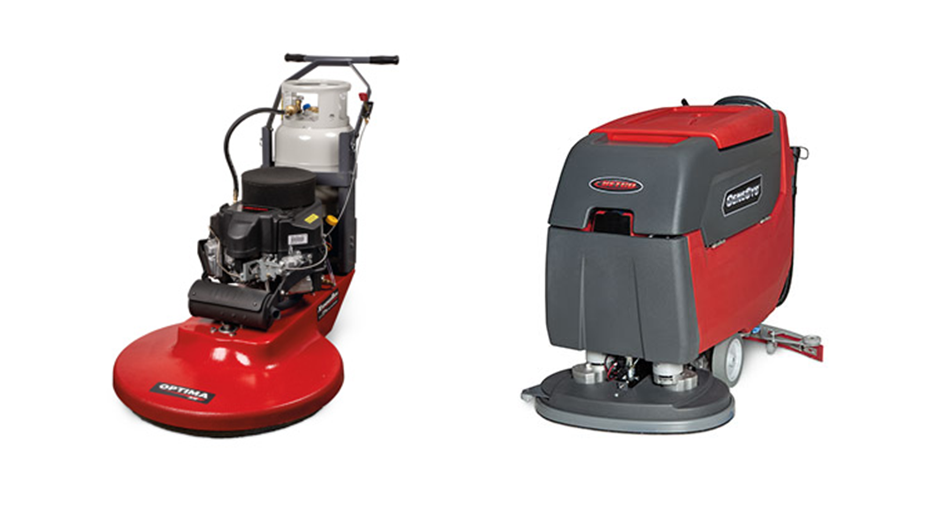 Refurbished Battery Floor Scrubber & Refurbished Propane Floor Burnisher Package | Betco GeneSys 28D | Betco Optima XR 27
