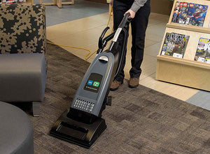 Tennant V-SMU-14 and V-DMU-14, Upright Vacuum, 14.75", Single or Dual Motor, Electric, HEPA, With Tools, 1 Year Warranty