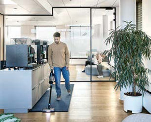 Nilfisk VU200, Floor Sweeper, 10", Battery, Bagless, HEPA, 2 Year Warranty