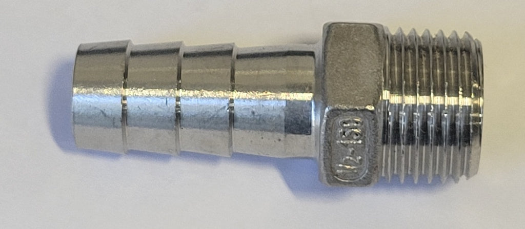 Onyx W12586 Straight Adapter, 1/2" Mnpt X 16mm, Alt W12191 OEM Part