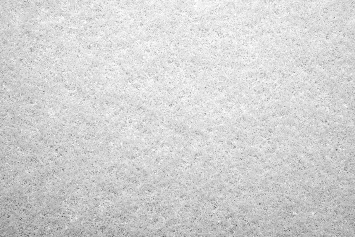 5.25x10.5 White Pad 1" thick - 16/Case - Square Scrub SS P0511WHT