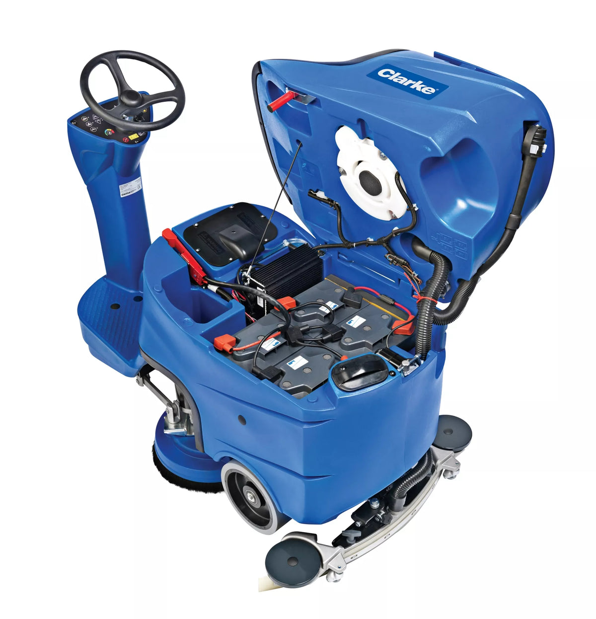 Clarke Focus II, Rider Floor Scrubber, 26" or 28", 21 Gallon,  Battery, Boost (Orbital), 3 Year Warranty