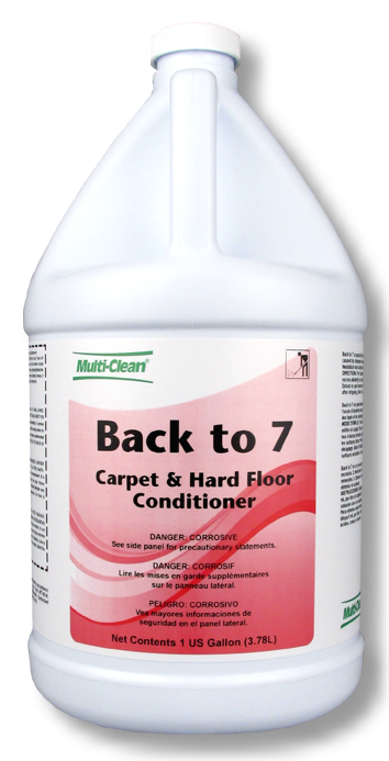 902053 | Multi-Clean Back to 7 | Carpet Rinse | PH 2-3 | 4 X 1 Gallons