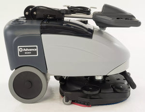 Advance SC351, Walk Behind Floor Scrubber, 14", 2.5 Gallon, Lithium, Pad Assist, Forward and Reverse, Disk, 3 Year Warranty, 50000622