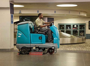 Refurbished, Tennant T16, Floor Sweeper-Scrubber, 36", 50 Gallon, Ride On, Battery, Cylindrical