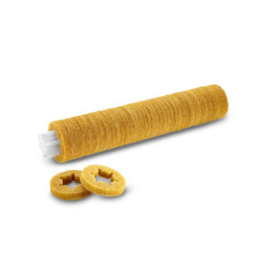 Karcher 6.369-724.0, Cylindrical pad, yellow, complete (2 required)