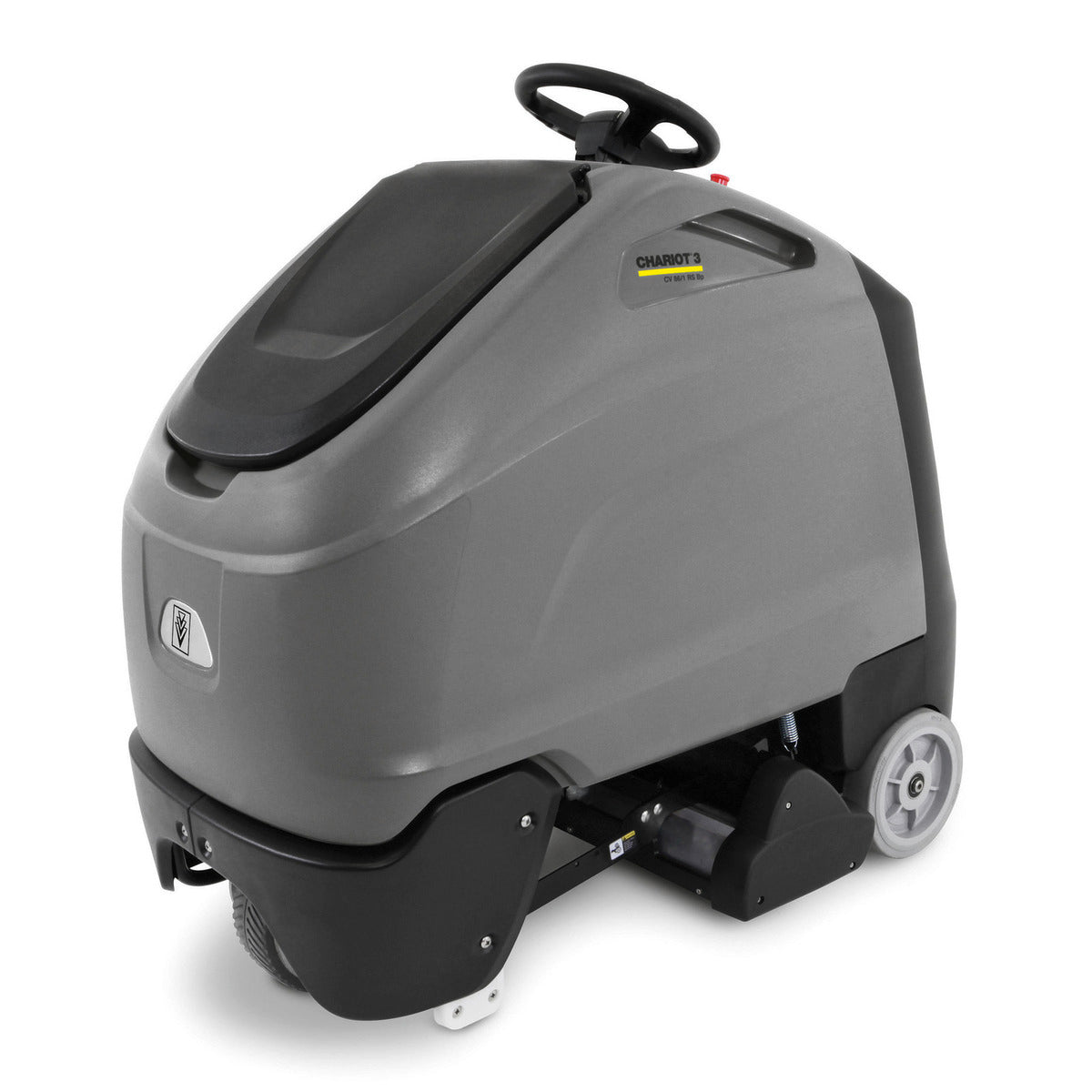 Karcher Chariot CV 86/1, Wide Area Vacuum, 24", Ride On, Battery, No Tools, HEPA, Dual Counter Rotating Brushes, 3 Year Warranty, 1.008-142.0