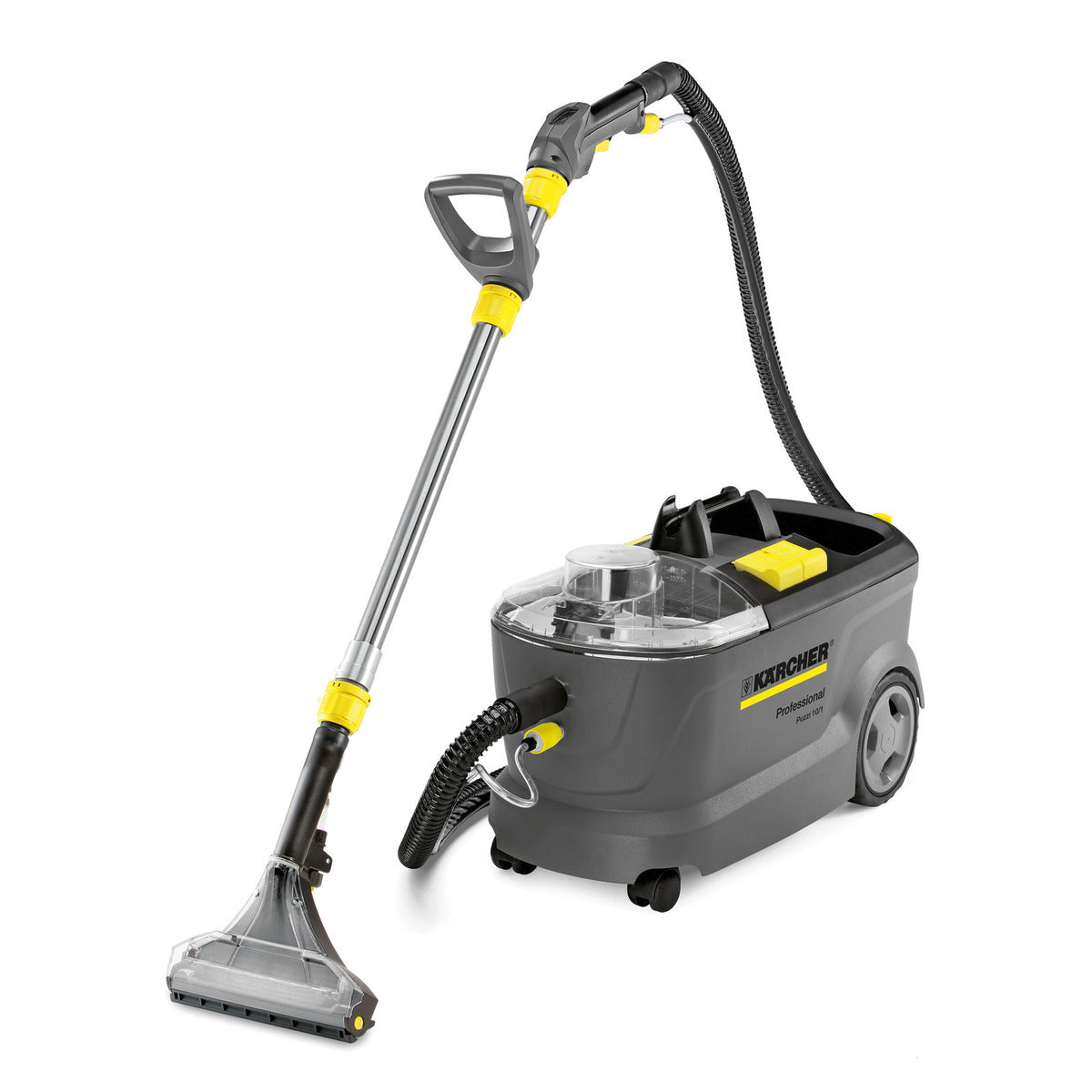Karcher Puzzi 10/1, Carpet Spotter, 2.5 Gallon,  14.5 PSI, Cold Water, 8' Hoses Floor Wand, 1 Year Warranty, 1.100-133.0