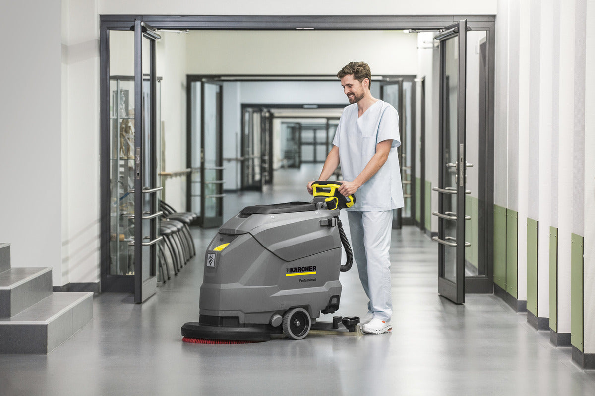 Karcher BD 50/50, Walk Behind Floor Scrubber, 20", 13 Gallon, Battery, Walk Behind, Pad Assist, Disk, 3 Year Warranty