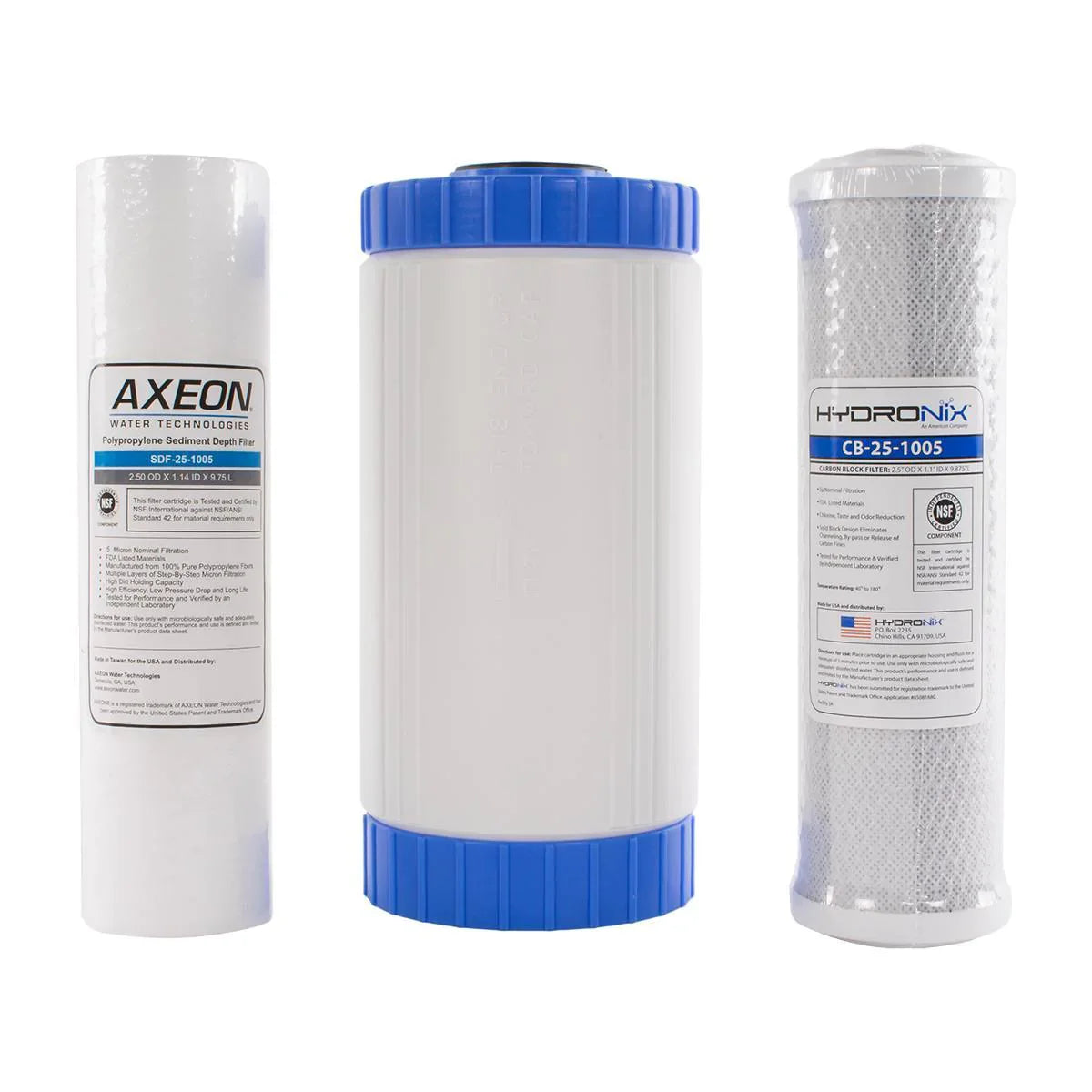 Deionized Water Filter Set for the IPC Eagle Hydro Cart - 3 Pack, BD500118