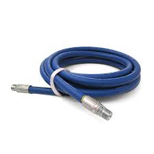 Connector, Hose, 3/8", 1 Wire, 20', Blue, With Bend Restrictions One End, 8.918-376.0
