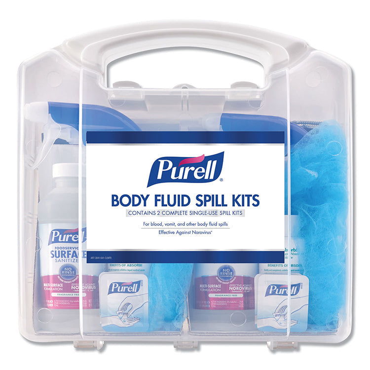 Purell Spill Kit, Clam Shell, 8 Kits Per Case, 3841-08-CLMS