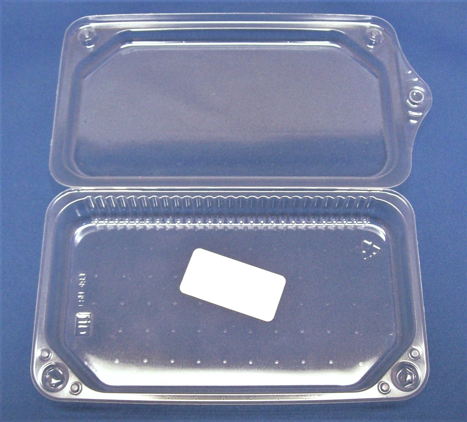 LBH483, Take-Out Container Hinged Large (LG) Clear Hangable, 1000 Per Case