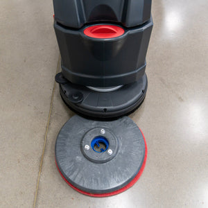 Walk Behind Floor Scrubber, 20", 16 Gallon, Battery, Pad Assist, Disk, 3/3/1/1 Warranty
