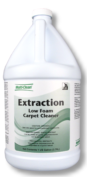 902163, Multi-Clean Extraction, Carpet Extraction Cleaner, PH 9-10 Concentrated, 4 X 1 Gallons