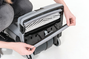 Advance SC100, Floor Sweeper-Scrubber, 12", .8 Gallon, Electric, Forward and Reverse, Cylindrical, 3 Year Warranty