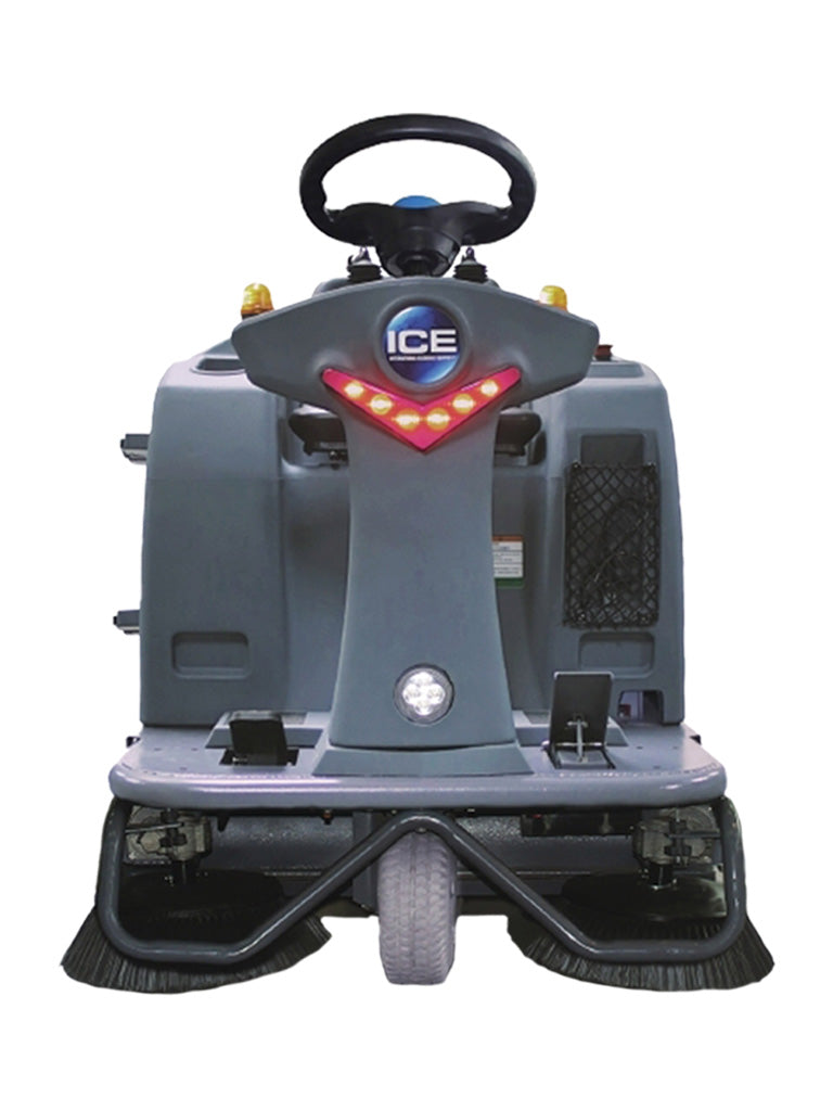 iS1100L, ICE iS1100L+, Floor Sweeper, 44", 21 Gallon Hopper, Ride On, Lithium, 5 Year Warranty