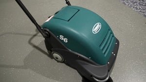 1251268 | Tennant S6 | Floor Sweeper | 26" | 9.3 Gallon Hopper | Battery | Manual | 1 Year Warranty