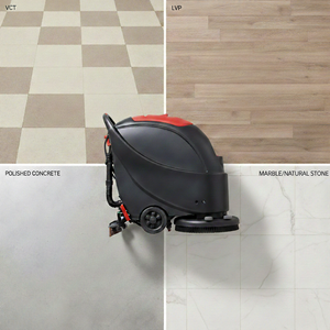 Walk Behind Floor Scrubber, 17", 13 Gallon, Electric, Pad Assist, Disk, 3/3/1 Warranty