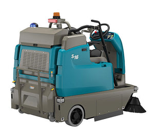 Tennant S16, Floor Sweeper, 46", 40 Gallon Hopper, Ride On, Battery, 3 Year Warranty