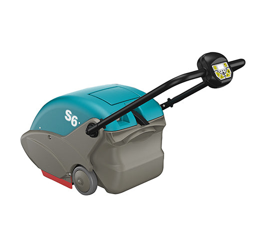 Tennant S6, Floor Sweeper, 26", 9.3 Gallon Hopper, Battery, Manual, 1 Year Warranty, 1251268