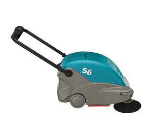 1251268 | Tennant S6 | Floor Sweeper | 26" | 9.3 Gallon Hopper | Battery | Manual | 1 Year Warranty