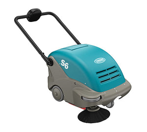 1251268 | Tennant S6 | Floor Sweeper | 26" | 9.3 Gallon Hopper | Battery | Manual | 1 Year Warranty