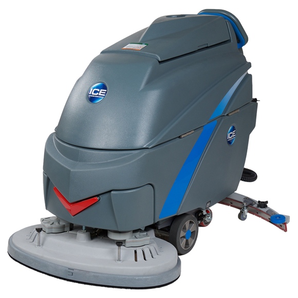 ICE i28BT, Walk Behind Floor Scrubber, 28", 26 Gallon, Battery, Self Propel, Disk, 5 Year Warranty