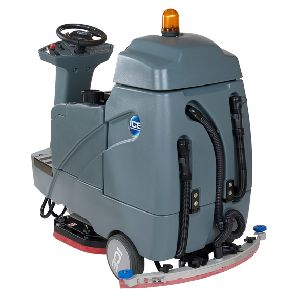 ICE RS26+, Floor Scrubber, 26", 29 Gallon, Ride On, Battery, Disk, 5 Year Warranty