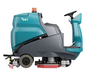 Tennant T981, Floor Sweeper-Scrubber, 30", 33 Gallon, Battery, Ride On, Cylindrical, 3 Year Warranty