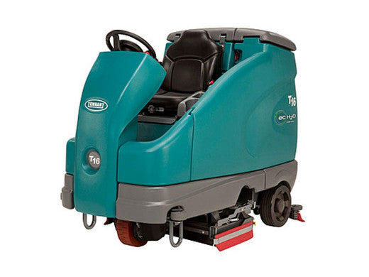 Refurbished Tennant T16, Floor Sweeper Scrubber, 36”,  50 Gallon, Battery, Ride On, Cylindrical