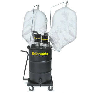 Tornado® Dual Air Jumbo, Shop Vac, 55 Gallon, 25HP Air Compressor Required, Tool Kit Not Included, 4 Year Warranty, 95962