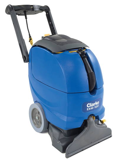 Clarke EX40 16ST & 18LX | Carpet Extractor | 9 or 12 Gallon | 16 or 18" | Pull Back or Forward/Reverse