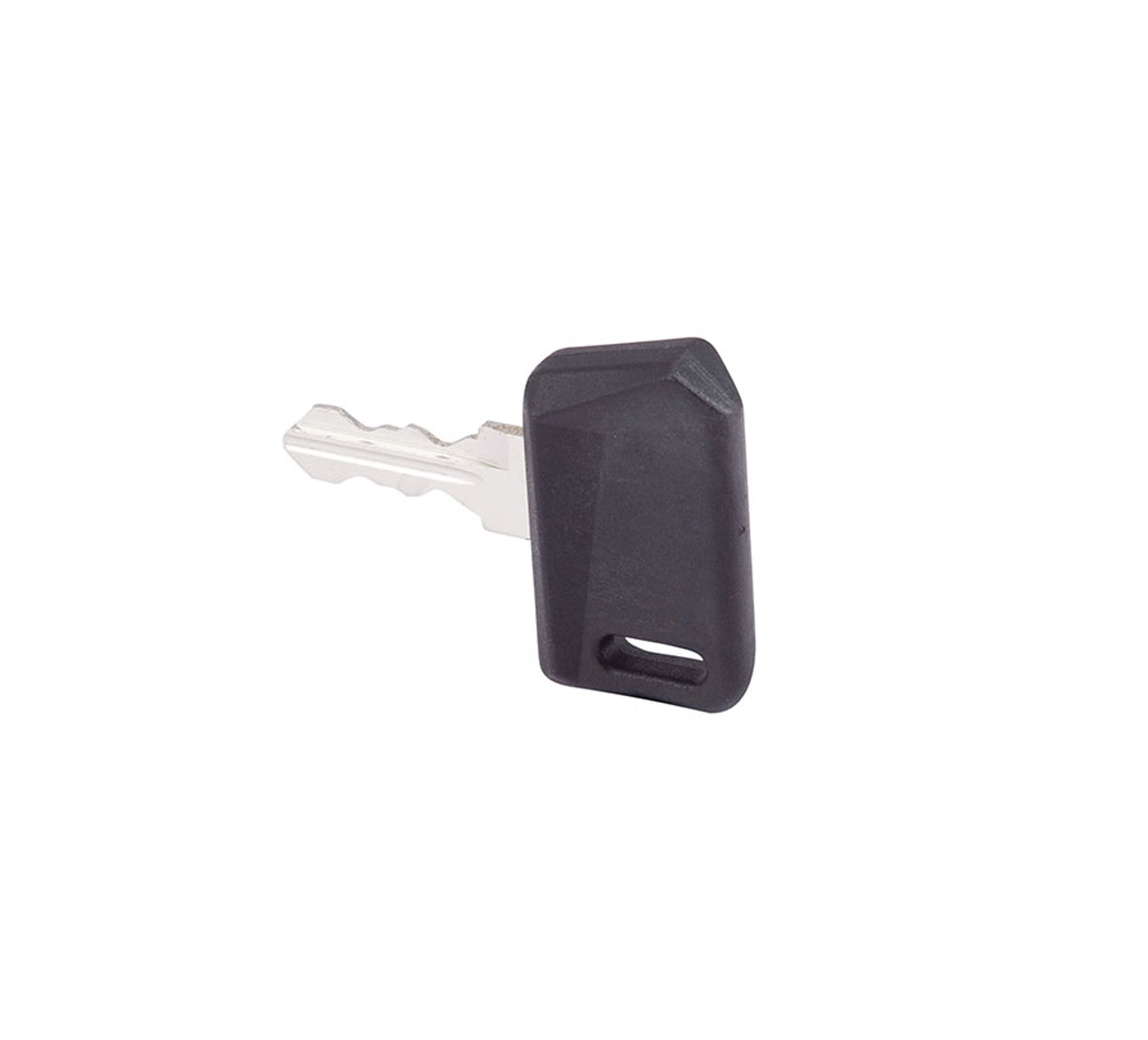 Single ignition key. Fits Tennant R14, 6100, 6200, 6400, 7100, 7200, 7300, 8300, S20, T5, T7, T12, T15, T16, T17 and also Nobles Strive Rider, SpeedScrub Rider, EZ Rider HP  Fits Tennant 361144