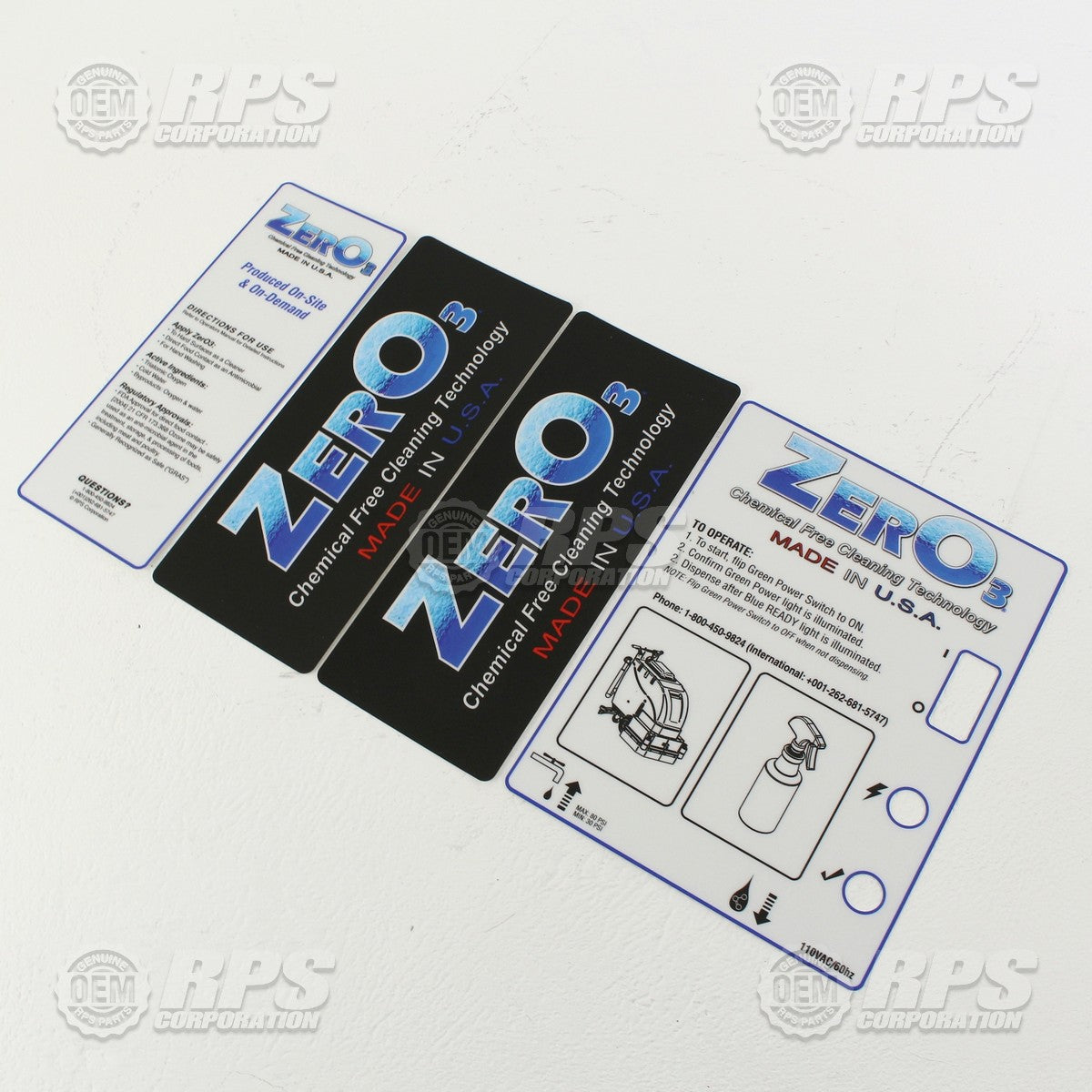 FactoryCat/Tomcat 880-2602, Decal, Zero3 Sticker, 4pc Colored Set