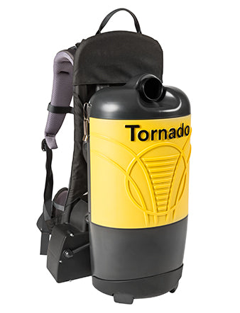 Tornado Pac-Vac 6, Backpack Vacuum, 6QT, Cordless, 19lbs
