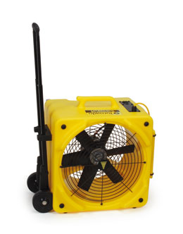 Tornado® Windshear Downdraft, Air Mover, 1/4 HP, 3500 CFM, Stackable, Daisy Chain, Built in GFCI, 360 Degree Air Flow, 50lbs, 3.3 AMPs
