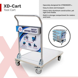 XTREMEDRY® Sonoran Complete DIY Pro Drying System, Air Mover, Dehumidifier, HEPA Air Scrubber, Transport Cart, HEPA