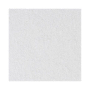 Polishing Floor Pads, 14" Diameter, White, 5/carton