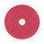 Buffing Floor Pads, 20" Diameter, Red, 5/carton