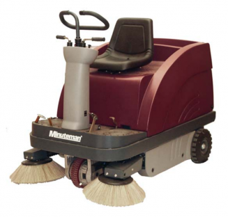 Minuteman Kleen Sweep 47R, Floor Sweeper, 47", Battery, Ride On, 15 Gallon