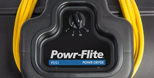 Powr-Flite Powr-Dryer, Air Mover, 1/5 HP, 3,800 FPM, Stackable, 4.4AMPs, 22lbs,  Includes Handle and Wheels